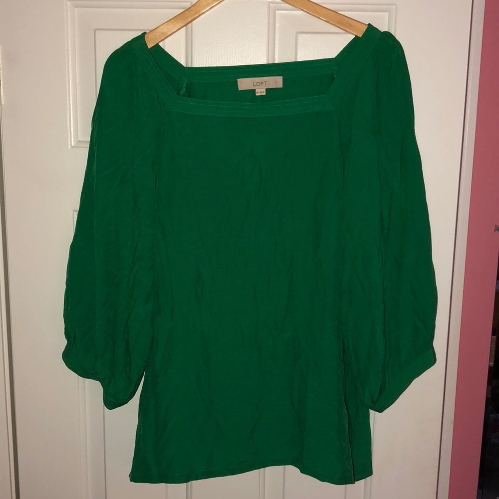 Loft Box-Neck Top